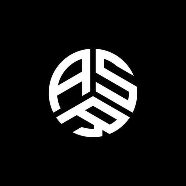Σχεδιασμός Λογότυπου Γραμμάτων Asr Λευκό Φόντο Asr Δημιουργική Αρχικά Γράμμα — Διανυσματικό Αρχείο