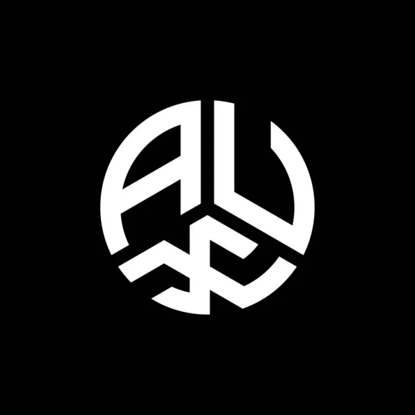 Logo Aux Sfondo Bianco Aux Creativo Iniziali Lettera Logo Concetto — Vettoriale Stock