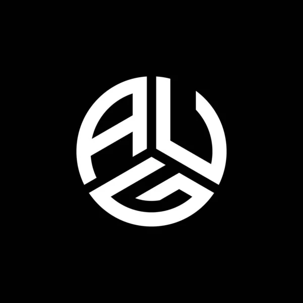 Diseño Del Logotipo Letra Aug Sobre Fondo Blanco Aug Iniciales — Vector de stock