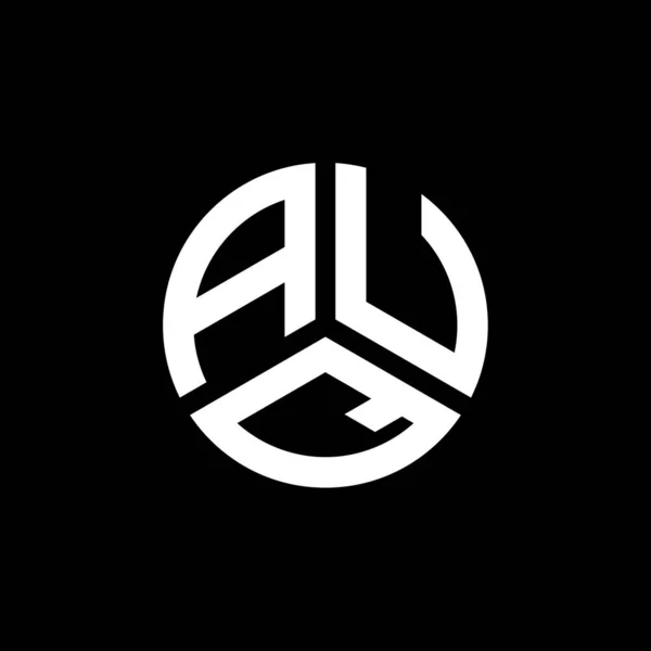 Projekt Logo Litery Auq Białym Tle Auq Twórcze Inicjały Koncepcja — Wektor stockowy