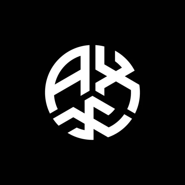 Diseño Del Logotipo Carta Axx Sobre Fondo Blanco Axx Iniciales — Archivo Imágenes Vectoriales