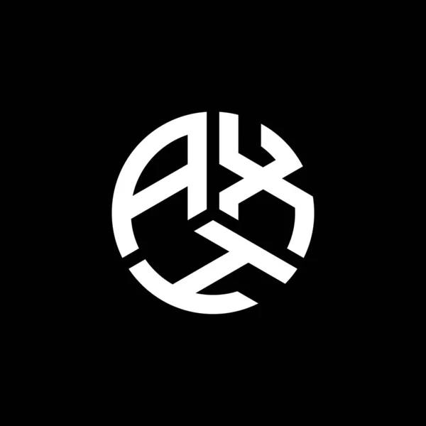 Projeto Logotipo Carta Axh Fundo Branco Conceito Logotipo Letra Iniciais — Vetor de Stock