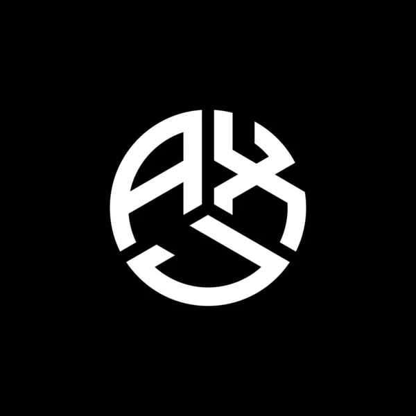 Axj Bokstav Logotyp Design Vit Bakgrund Axj Kreativa Initialer Bokstavslogotyp — Stock vektor