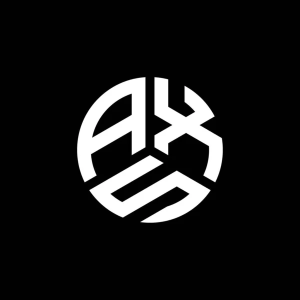 Projeto Logotipo Carta Axs Fundo Branco Conceito Logotipo Letra Iniciais — Vetor de Stock
