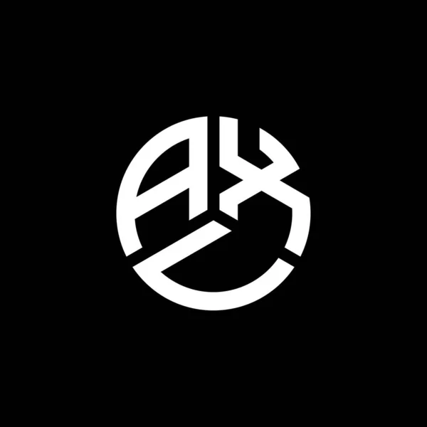 白を基調としたAxuの文字ロゴデザイン Axuクリエイティブイニシャルレターロゴコンセプト Axu文字デザイン — ストックベクタ