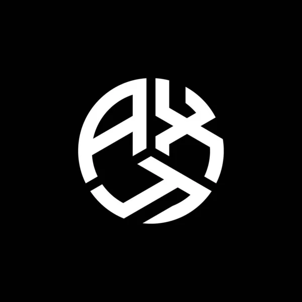 ホワイトを基調としたAxy文字ロゴデザイン Axyクリエイティブイニシャルレターロゴコンセプト Axy文字デザイン — ストックベクタ