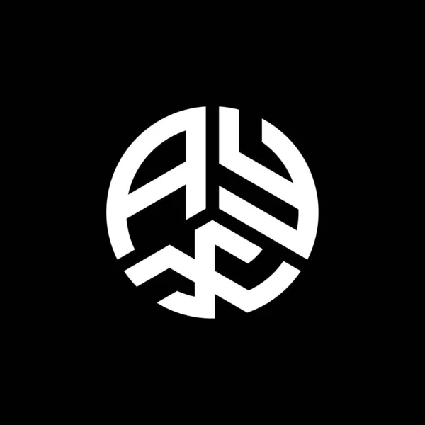 Ayx Logo Ontwerp Witte Achtergrond Ayx Creatieve Initialen Letter Logo — Stockvector