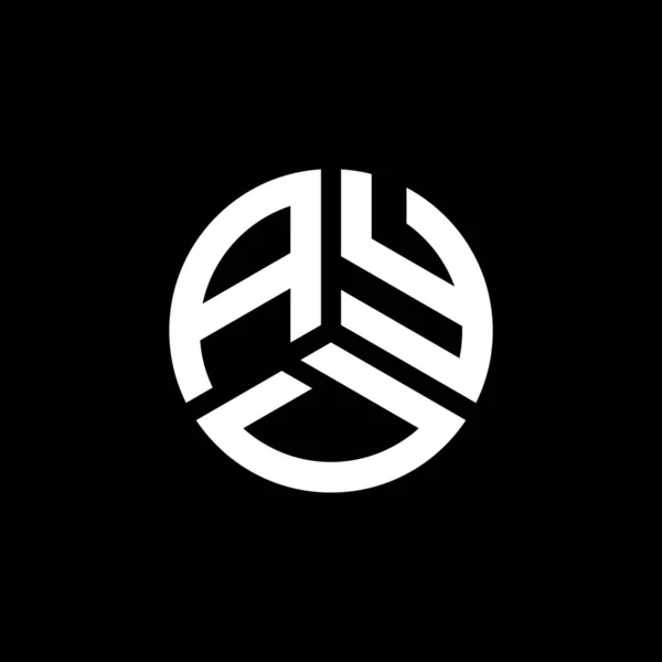 Logo Lettera Ayd Sfondo Bianco Ayd Creativo Iniziali Lettera Logo — Vettoriale Stock