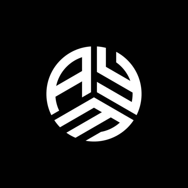 白い背景にAymの手紙のロゴデザイン Aymクリエイティブイニシャルレターロゴコンセプト Aymレターデザイン — ストックベクタ