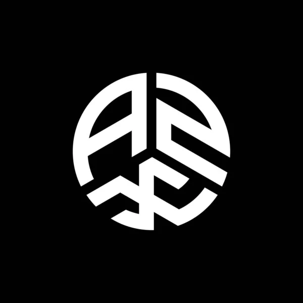 Beyaz Arka Planda Azx Harfli Logo Tasarımı Azx Yaratıcı Harflerin — Stok Vektör