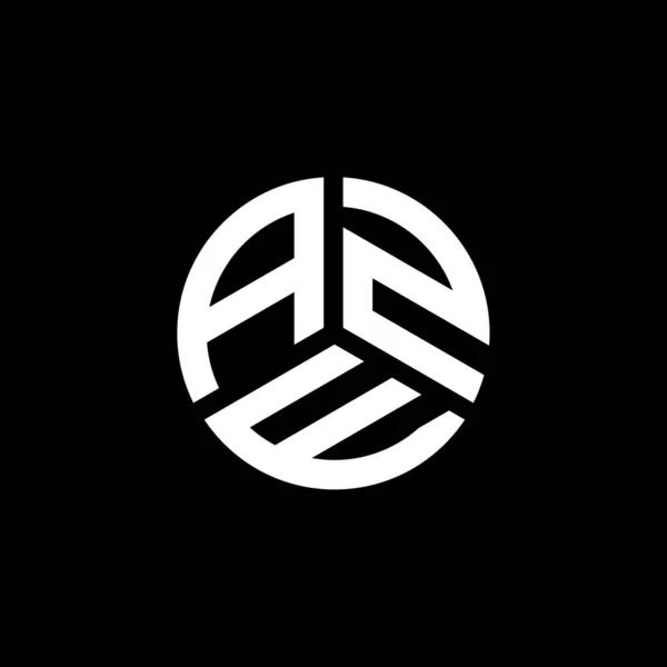 Projeto Logotipo Carta Aze Fundo Branco Aze Iniciais Criativas Conceito — Vetor de Stock