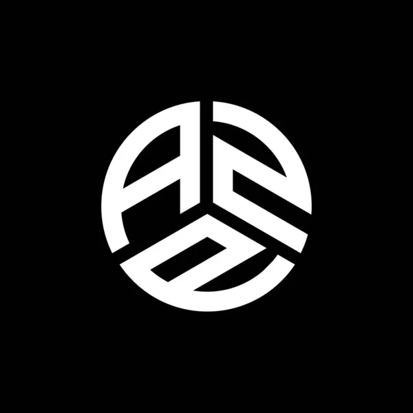 Diseño Del Logotipo Letra Azp Sobre Fondo Blanco Azp Iniciales — Archivo Imágenes Vectoriales