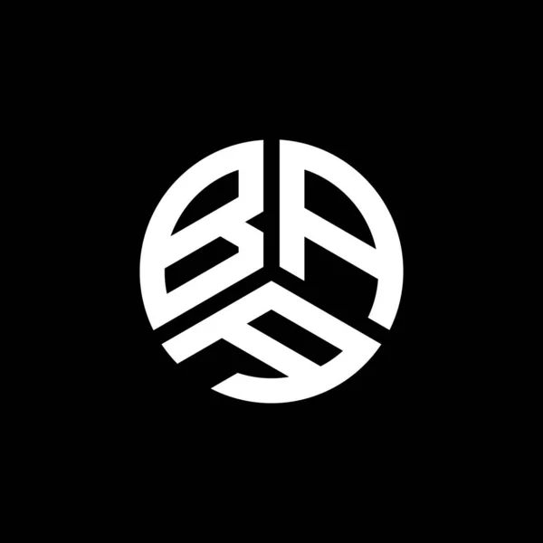 Baa Brev Logotyp Design Vit Bakgrund Baa Kreativa Initialer Brev — Stock vektor