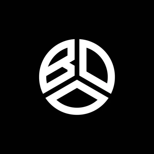 Printboo Lettre Logo Design Sur Fond Blanc Boo Initiales Créatives — Image vectorielle