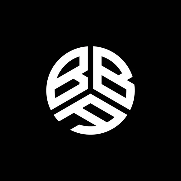 Bba Logo Ontwerp Witte Achtergrond Bba Creatieve Initialen Letter Logo — Stockvector
