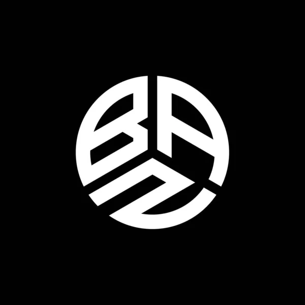 Baz Logo Ontwerp Witte Achtergrond Baz Creatieve Initialen Letter Logo — Stockvector