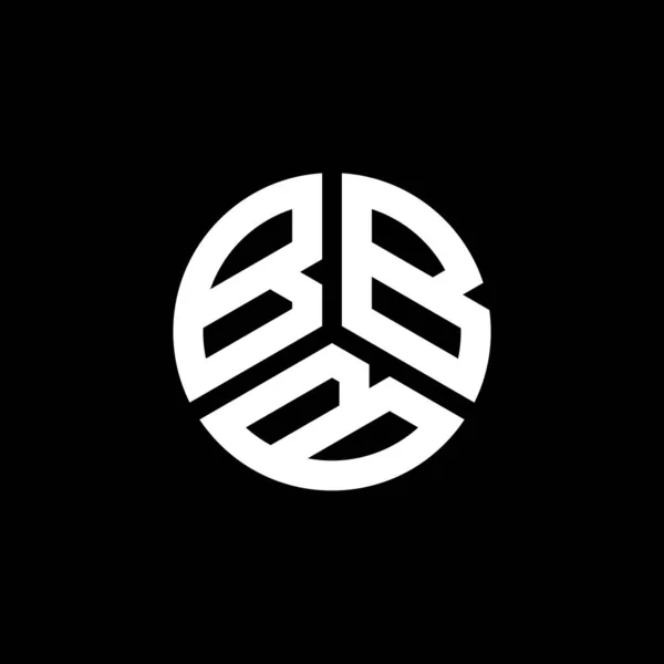 Bbb Logo Ontwerp Witte Achtergrond Bbb Creatieve Initialen Letter Logo — Stockvector