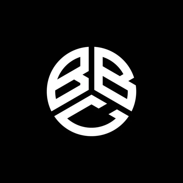 Bbc Logo Ontwerp Witte Achtergrond Bbc Creatieve Initialen Letter Logo — Stockvector