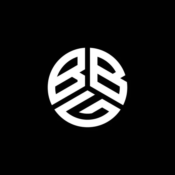 Bbg Logo Ontwerp Witte Achtergrond Bbg Creatieve Initialen Letter Logo — Stockvector