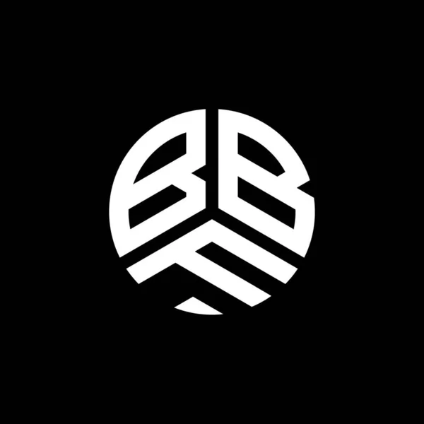 Дизайн Логотипа Bbf Белом Фоне Креативные Инициалы Bbf Буквенно Обозначают — стоковый вектор