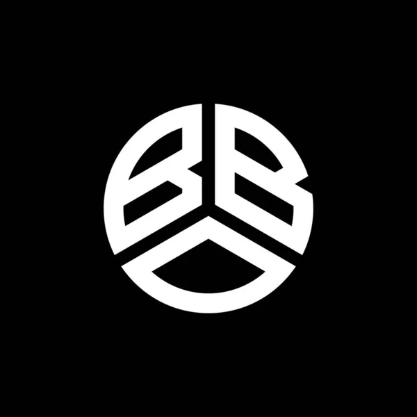 Beyaz Arka Planda Bbo Harf Logosu Tasarımı Bbo Yaratıcı Harflerin — Stok Vektör