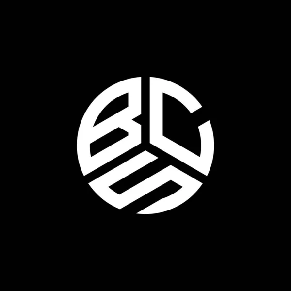 Logo Della Lettera Bcs Sfondo Bianco Concetto Logo Lettera Iniziali — Vettoriale Stock