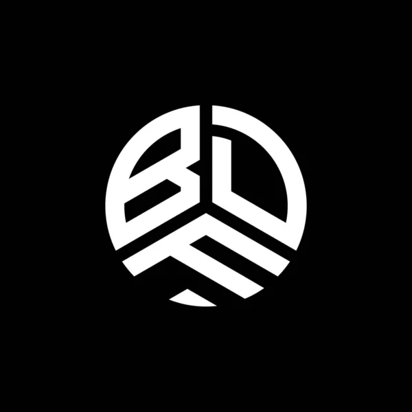 Bdf Lettre Logo Design Sur Fond Blanc Bdf Initiales Créatives — Image vectorielle