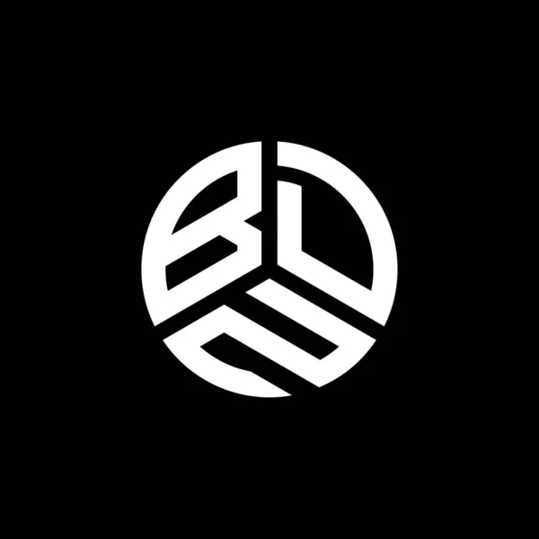 Bdn Bokstav Logotyp Design Vit Bakgrund Bdn Kreativa Initialer Brev — Stock vektor
