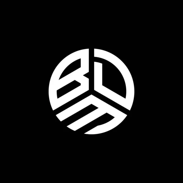 Bdm Brev Logotyp Design Vit Bakgrund Bdm Kreativa Initialer Brev — Stock vektor