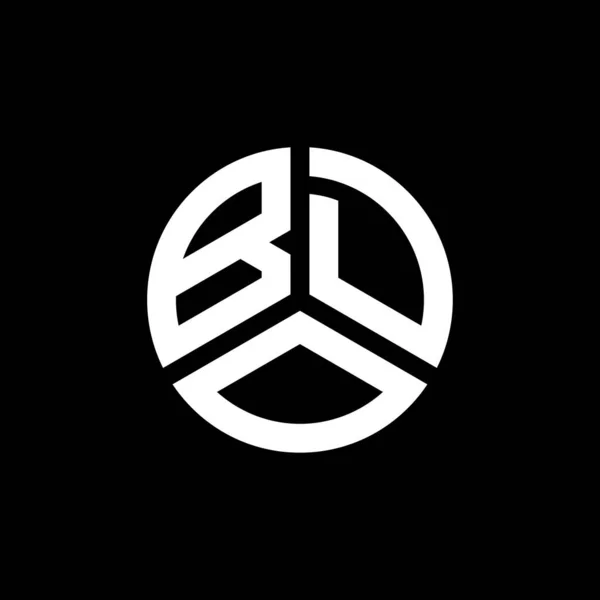 Diseño Del Logotipo Letra Bdo Sobre Fondo Blanco Bdo Iniciales — Vector de stock