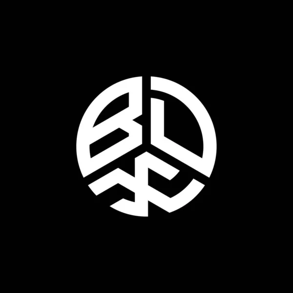 Bdx Logo Ontwerp Witte Achtergrond Bdx Creatieve Initialen Letter Logo — Stockvector