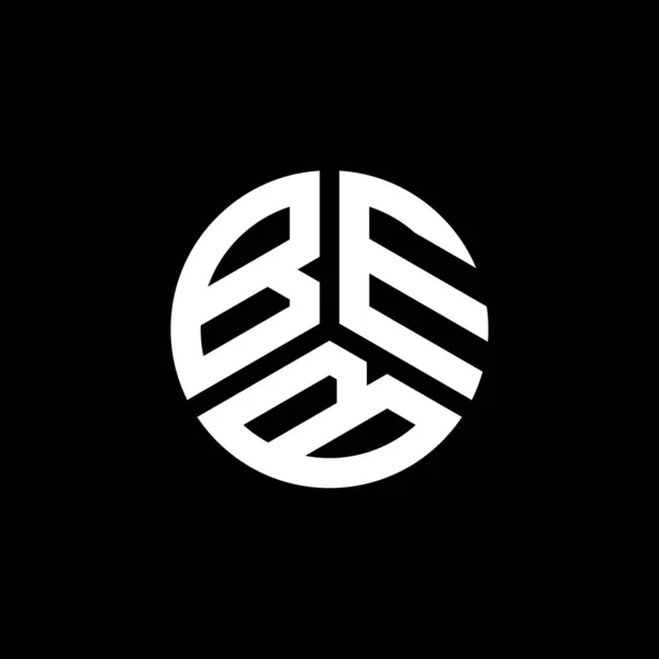 Дизайн Логотипа Beb Белом Фоне Концепция Логотипа Beb Creative Initials — стоковый вектор