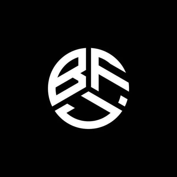 Design Logo Literei Bfj Fundal Alb Bfj Creativ Iniţiale Litera — Vector de stoc