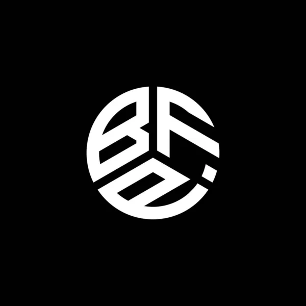 Diseño Del Logotipo Letra Bfp Sobre Fondo Blanco Bfp Iniciales — Vector de stock