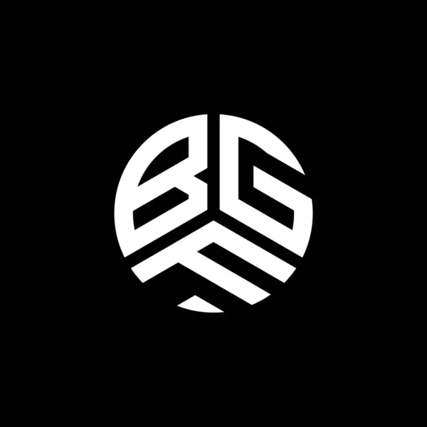 Bgf Bokstav Logotyp Design Vit Bakgrund Bgf Kreativa Initialer Brev — Stock vektor