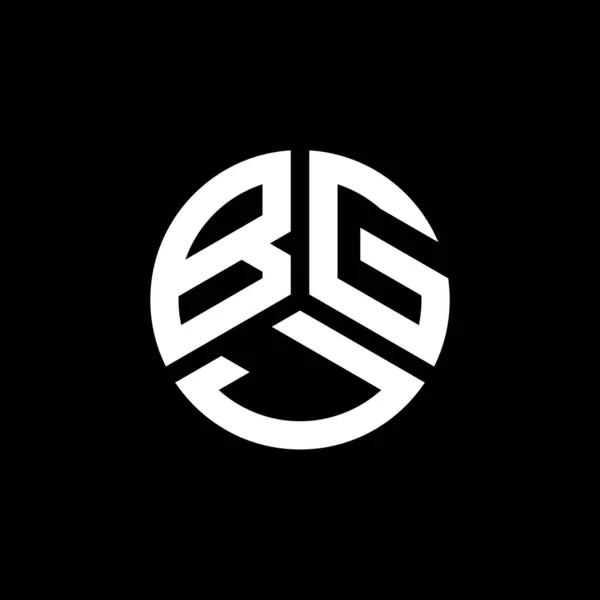 Bgj Письмо Дизайн Логотипа Белом Фоне Bgj Creative Initials Letter — стоковый вектор