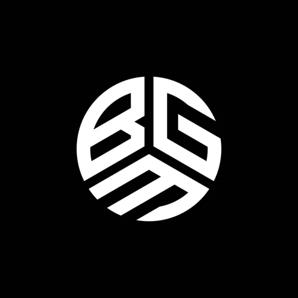 Projekt Logo Litery Bgm Białym Tle Bgm Twórcze Inicjały Litera — Wektor stockowy