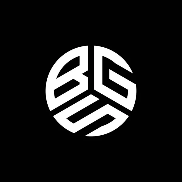 Bgs Lettre Logo Design Sur Fond Blanc Bgs Initiales Créatives — Image vectorielle