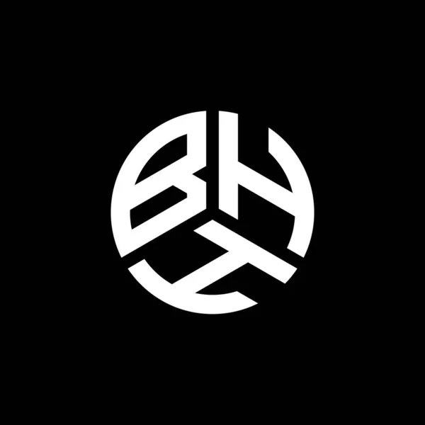 白の背景にBhh文字のロゴデザイン Bhhクリエイティブイニシャルレターロゴコンセプト Bhh文字のデザイン — ストックベクタ