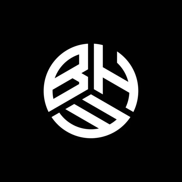 Дизайн Логотипа Bhw Белом Фоне Bhw Creative Initials Letter Logo — стоковый вектор