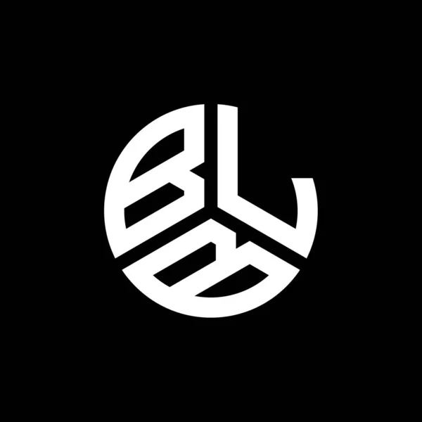 白い背景にBlbの文字のロゴデザイン Blbクリエイティブイニシャルレターロゴコンセプト Blbレターデザイン — ストックベクタ