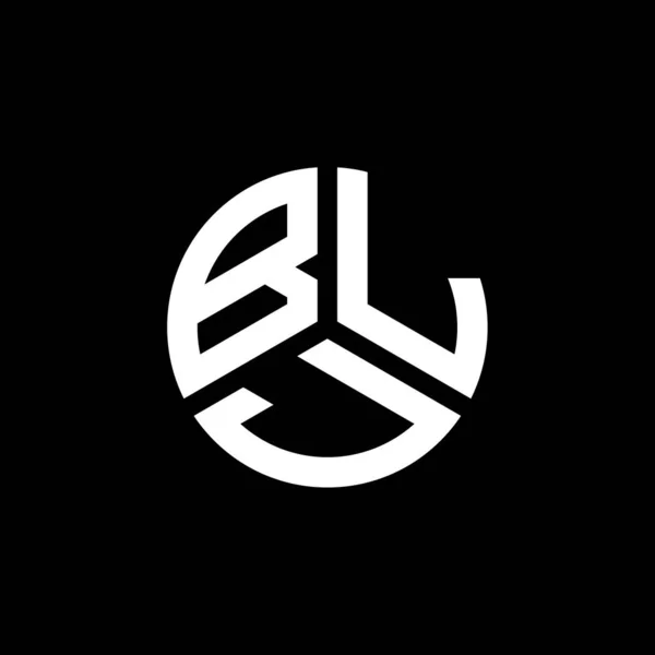 Blj字母标识的白色背景设计 Blj创意首字母首字母标识概念 Blj字母设计 — 图库矢量图片