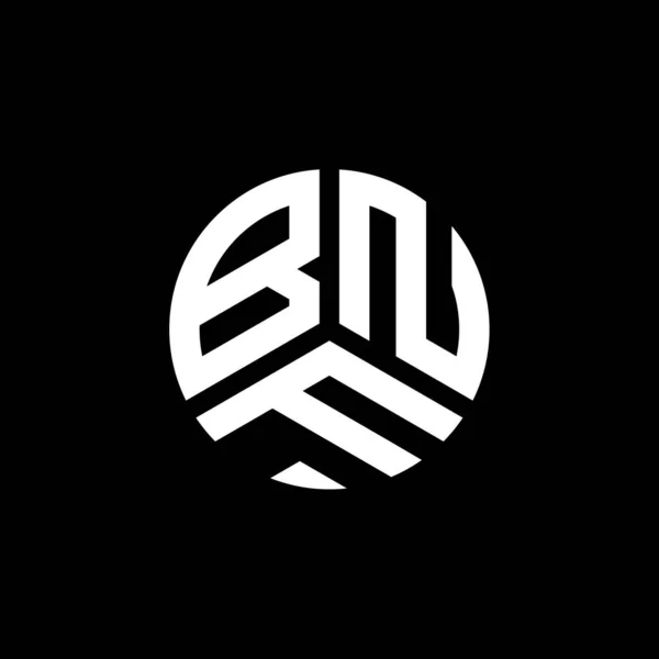 Bnf Logo Ontwerp Witte Achtergrond Bnf Creatieve Initialen Letter Logo — Stockvector