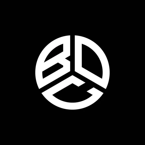 Boc Lettre Logo Design Sur Fond Blanc Boc Initiales Créatives — Image vectorielle