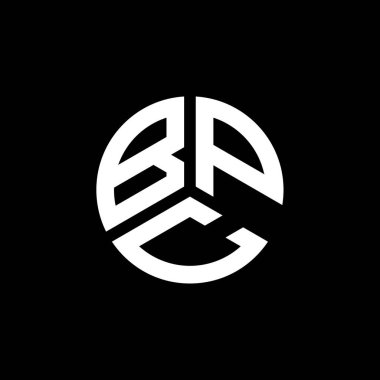 Beyaz arkaplanda BPC harf logosu tasarımı. BPC yaratıcı harflerin baş harfleri logo kavramı. BPC harf tasarımı.