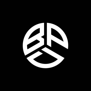 Beyaz arka planda BPD mektup logosu tasarımı. BPD yaratıcı harfler logosu konsepti. BPD harf tasarımı.