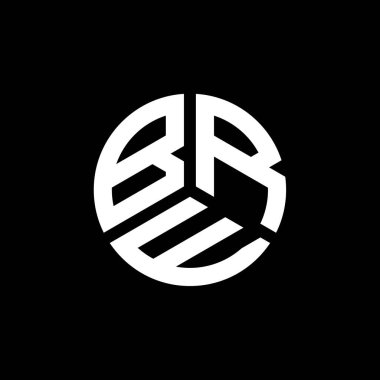 Beyaz arkaplanda BRE harf logosu tasarımı. BRE yaratıcı harflerin baş harfleri logo kavramı. BRE harf tasarımı.