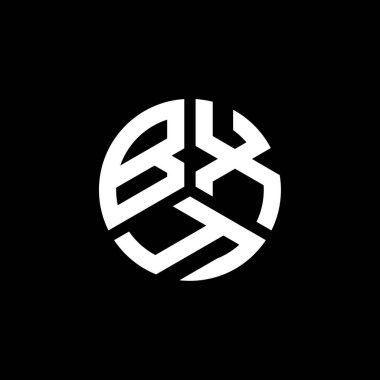 Beyaz arkaplanda BXY harf logosu tasarımı. BXY yaratıcı harflerin baş harfleri logo kavramı. BXY harf tasarımı.