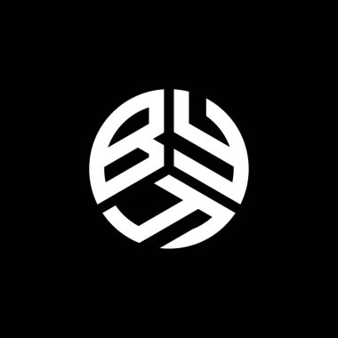Beyaz arkaplandaki BYY harf logosu tasarımı. BYY yaratıcı harflerin baş harfleri logo kavramı. Güle güle harf tasarımı.