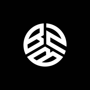 Beyaz arka planda BZB harfi logo tasarımı. BZB yaratıcı harf logosu konsepti. BZB harf tasarımı.